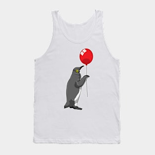 Penguin with Balloon Tank Top